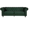 Venture Design Sofa Velvet, 3 vietų, samanų žalio aksomo audinys