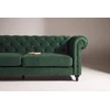 Venture Design Sofa Velvet, 3 vietų, samanų žalio aksomo audinys