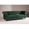 Venture Design Sofa Velvet, 3 vietų, samanų žalio aksomo audinys