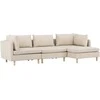 Sofa, Zero 3-vietės, 277x83 cm, kreminė