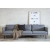 Venture Design Sofa, Zoom 3-vietės, 262x54x80 cm, Pilka
