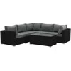 Venture Design Sofos grupė, „Amazon Modulsofa“, 237x237 cm, juoda