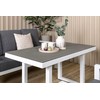 Venture Design Sofos grupė, Barselona, Stalas: 140x75 cm, Kėdė: 84x77 cm, Sofa: 159x55 cm, Balta