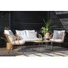 Venture Design Sofos grupė, Viga Soffgrupp, Stalas: 40x69x50 cm Kėdė: 82x76x70 cm Sofa: 81,5x76,5x127 cm, Natūrali