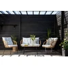 Venture Design Sofos grupė, Viga Soffgrupp, Stalas: 40x69x50 cm Kėdė: 82x76x70 cm Sofa: 81,5x76,5x127 cm, Natūrali