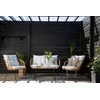 Venture Design Sofos grupė, Viga Soffgrupp, Stalas: 40x69x50 cm Kėdė: 82x76x70 cm Sofa: 81,5x76,5x127 cm, Natūrali