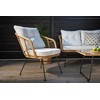 Venture Design Sofos grupė, Viga Soffgrupp, Stalas: 40x69x50 cm Kėdė: 82x76x70 cm Sofa: 81,5x76,5x127 cm, Natūrali