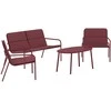 Venture Design Sofos komplektas Fourni, burgundiškos spalvos