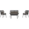 Venture Design Sofos komplektas, juoda, ruda