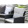 Venture Design Sofos komplektas, Knock, stalas: 120x70 cm, kėdė: 75x60 cm, sofa: 158x69 cm, ottomanas: 38x38 cm, juoda