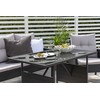 Venture Design Sofos komplektas, Knock, stalas: 120x70 cm, kėdė: 75x60 cm, sofa: 158x69 cm, ottomanas: 38x38 cm, juoda
