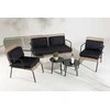 Venture Design Sofos komplektas, Paola, D:87 A:78 P:122 cm, Juoda