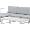 Venture Design Sofos komplektas, Salvador, Stalas: 103x55 cm Sofa: 200x70 cm, Balta