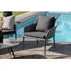 Venture Design Sodo baldų komplektas, Spoga, 75x79x72 cm, Juoda