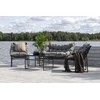 Venture Design Sofos komplektas, Tina, Kėdė: 75x66 cm, Sofa: 75x118 cm, Juoda