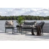 Venture Design Sofos komplektas, Tina, Kėdė: 75x66 cm, Sofa: 75x118 cm, Juoda