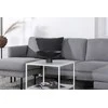 Venture Design Sofos lova, Zoom U-sofa, 260x154 cm, Pilka