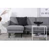 Venture Design Sofos lova, Zoom U-sofa, 260x154 cm, Pilka