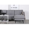 Venture Design Sofos lova, Zoom U-sofa, 260x154 cm, Pilka