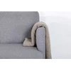 Venture Design Sofos lova, Zoom U-sofa, 260x154 cm, Pilka