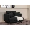 Sofa Venture Design Sofos, Sofia viengubas, 92x82x104 cm, Juoda