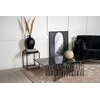 Venture Design Sofos stalas, akmuo, 140x60 cm, juodas