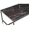 Venture Design Sofos stalas, Dipp, 130x60 cm, Juodas