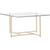 Venture Design Sofos stalas, hibridinis, 80x80 cm, skaidrus
