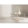 Venture Design Sofos stalas, hibridinis, 80x80 cm, skaidrus