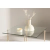 Venture Design Sofos stalas, hibridinis, 80x80 cm, skaidrus
