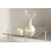 Venture Design Sofos stalas, hibridinis, 80x80 cm, skaidrus