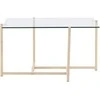 Venture Design Sofos stalas, hibridinis, 80x80 cm, skaidrus