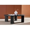 Venture Design Sofos stalas, Juno, 120 cm, Juodas