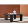 Venture Design Sofos stalas, Juno, 120 cm, Juodas