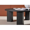 Venture Design Sofos stalas, Juno, 120 cm, Juodas