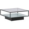 Venture Design Sofos stalas, Maglehem, 90x90 cm, Juodas