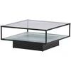 Venture Design Sofos stalas, Maglehem, 90x90 cm, Juodas