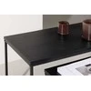 Venture Design Sofos stalas, Mallan Staal, 100x43 cm, Juodas