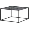 Venture Design Sofos stalas, Netz, 45x80x80 cm, Juodas
