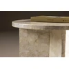 Venture Design Sofos stalas, Smögen, ⌀40 cm, Bėžio spalva