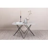 Venture Design Sofos stalas, Tristar, 80x80x50 cm, Juoda/Pilka