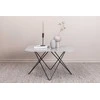 Venture Design Sofos stalas, Tristar, 80x80x50 cm, Juoda/Pilka
