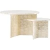 Venture Design Sofos staliukų rinkinys 70x40 cm šviesiai pilkas Capiz