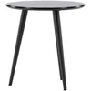 Venture Design Šoninis stalas, Askim, ⌀48 cm, Juodas