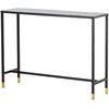 Venture Design Šoninis stalas, Dipp su lentyna, 100x30x75 cm, Juodas