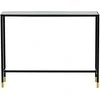 Venture Design Šoninis stalas, Dipp su lentyna, 100x30x75 cm, Juodas