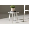 Venture Design Šoninis stalas, Lina, ⌀40 cm, Bežinis