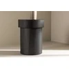 Venture Design Šoninis stalas, Malung, ⌀35 cm, Juodas