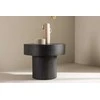 Venture Design Šoninis stalas, Malung, ⌀50 cm, Juodas