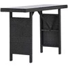 Venture Design Šoninis stalas, Padova, 120x40 cm, Juodas